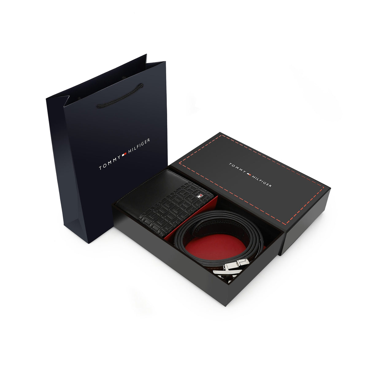 TOMMY HILFIGER set (Wallet & Belt)