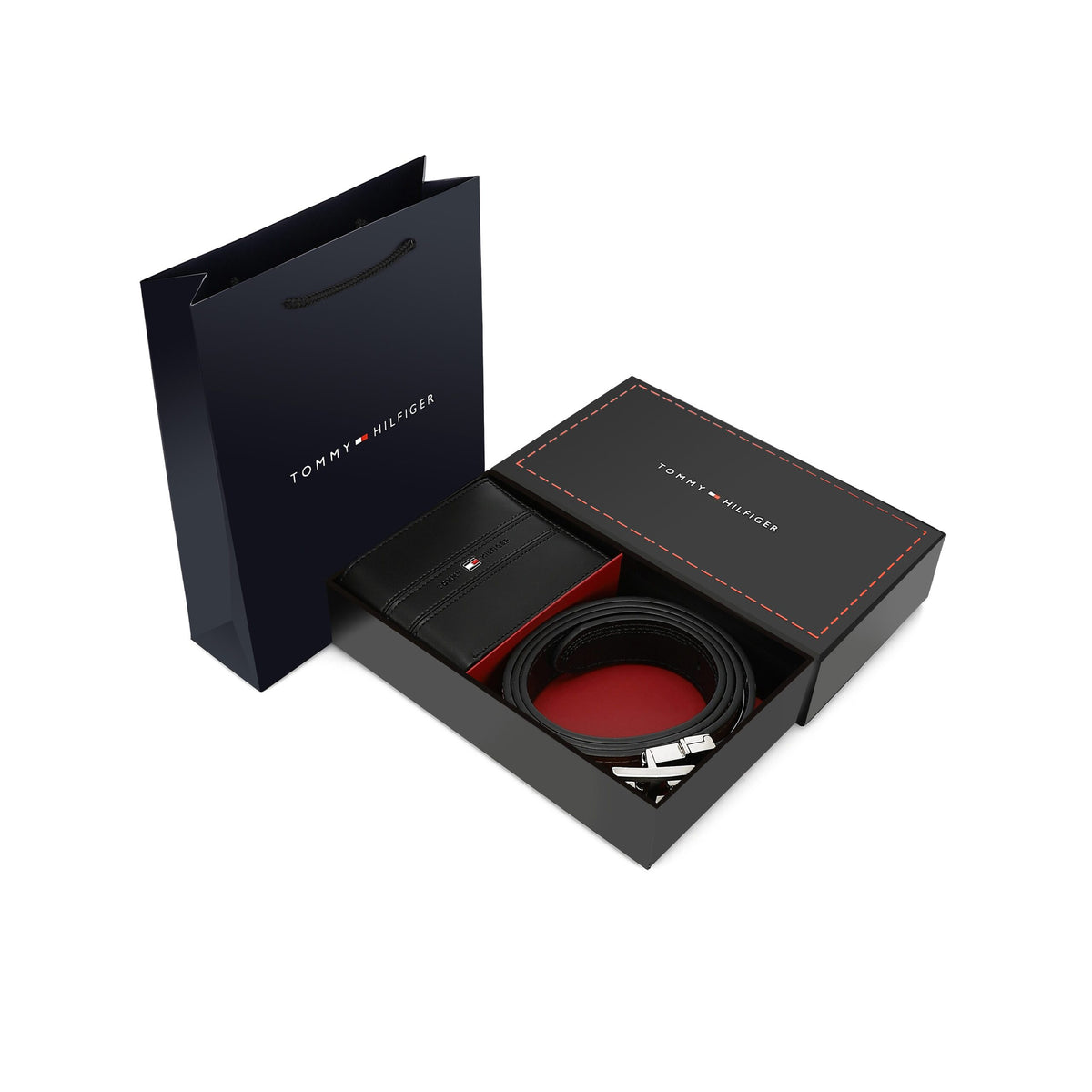 TOMMY HILFIGER set (Wallet & Belt)