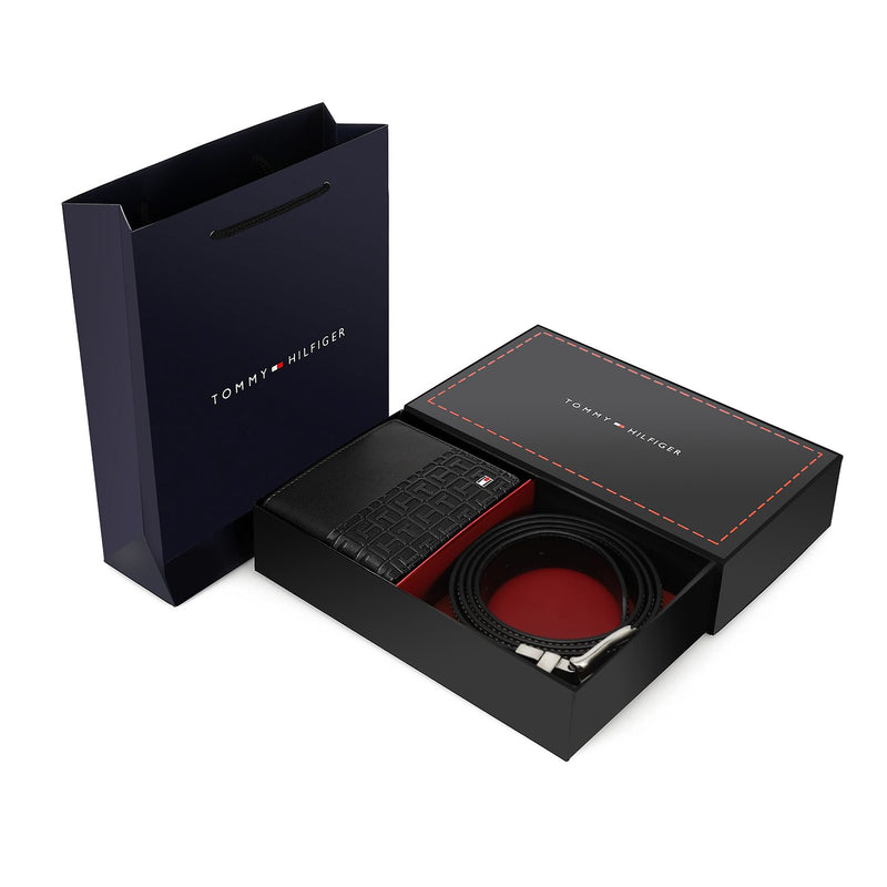 TOMMY HILFIGER set (Wallet & Belt)