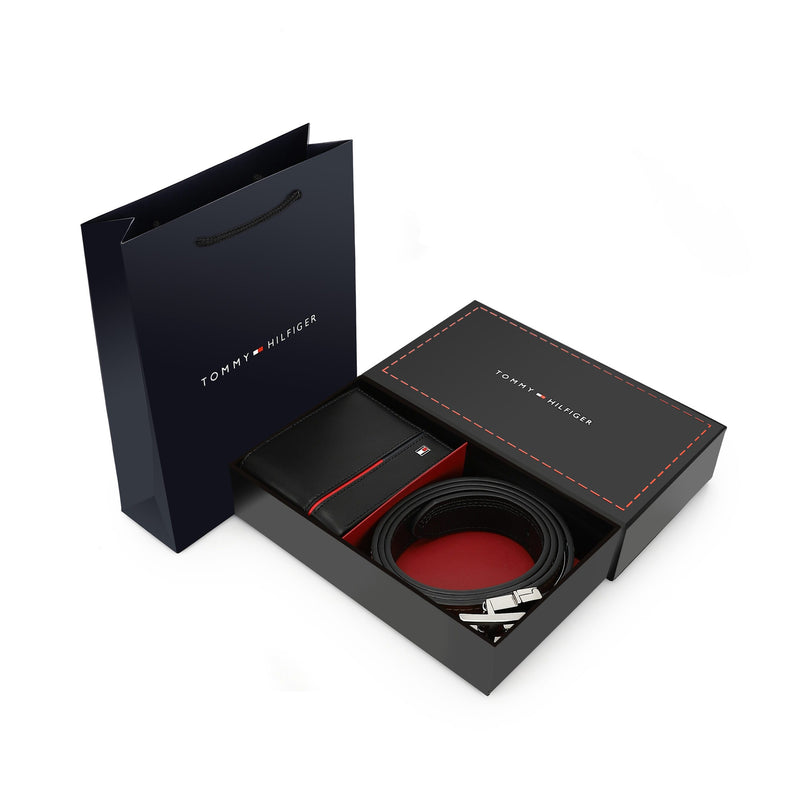 TOMMY HILFIGER set (Wallet & Belt)