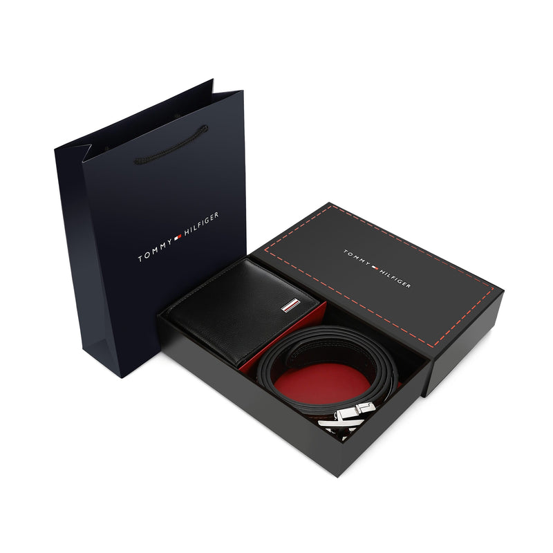 TOMMY HILFIGER set (Wallet & Belt)