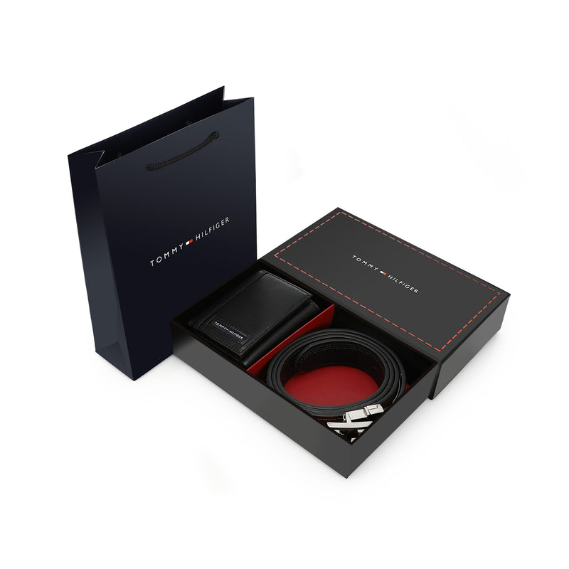 TOMMY HILFIGER set (Wallet & Belt)