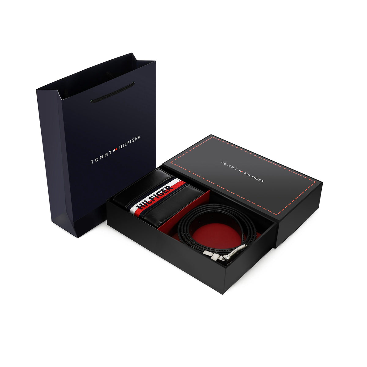TOMMY HILFIGER set (Wallet & Belt)