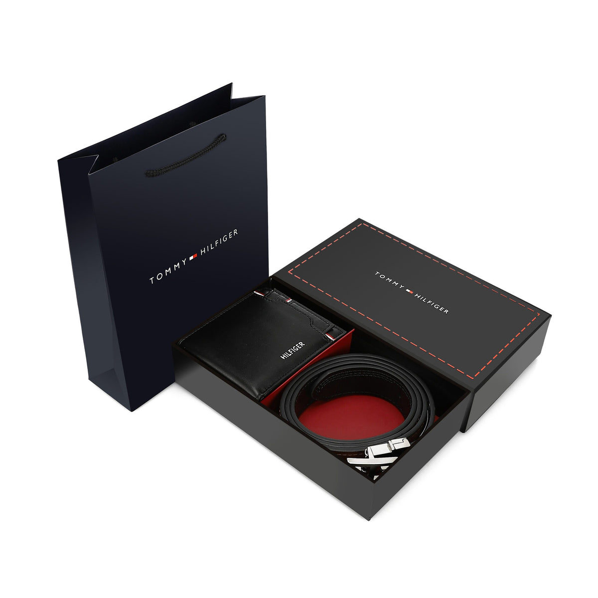 TOMMY HILFIGER set (Wallet & Belt)