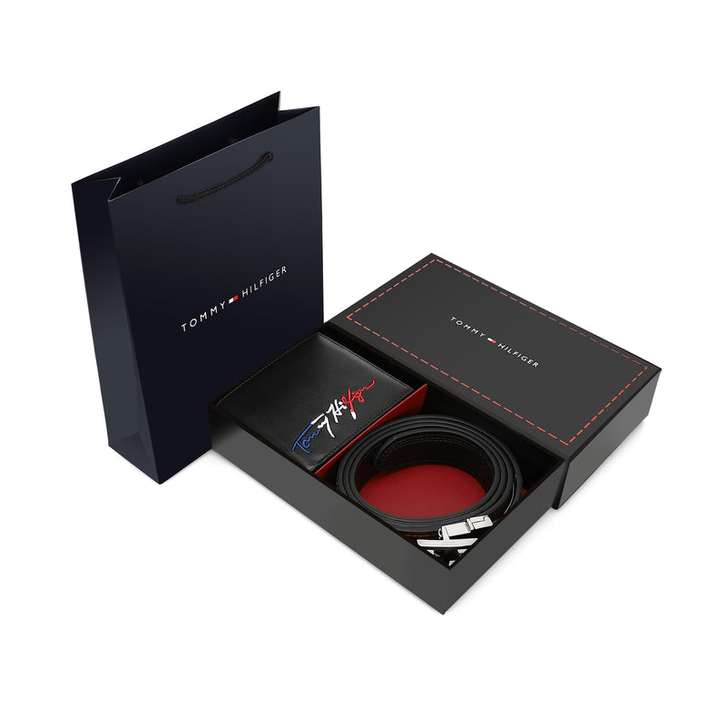 TOMMY HILFIGER set (Wallet & Belt)