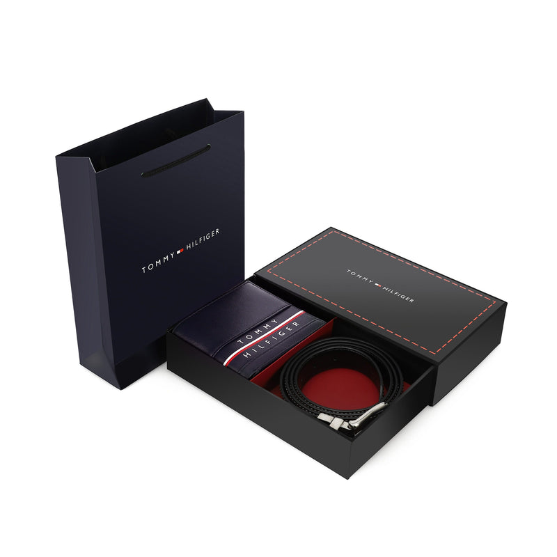 TOMMY HILFIGER set (Wallet & Belt)