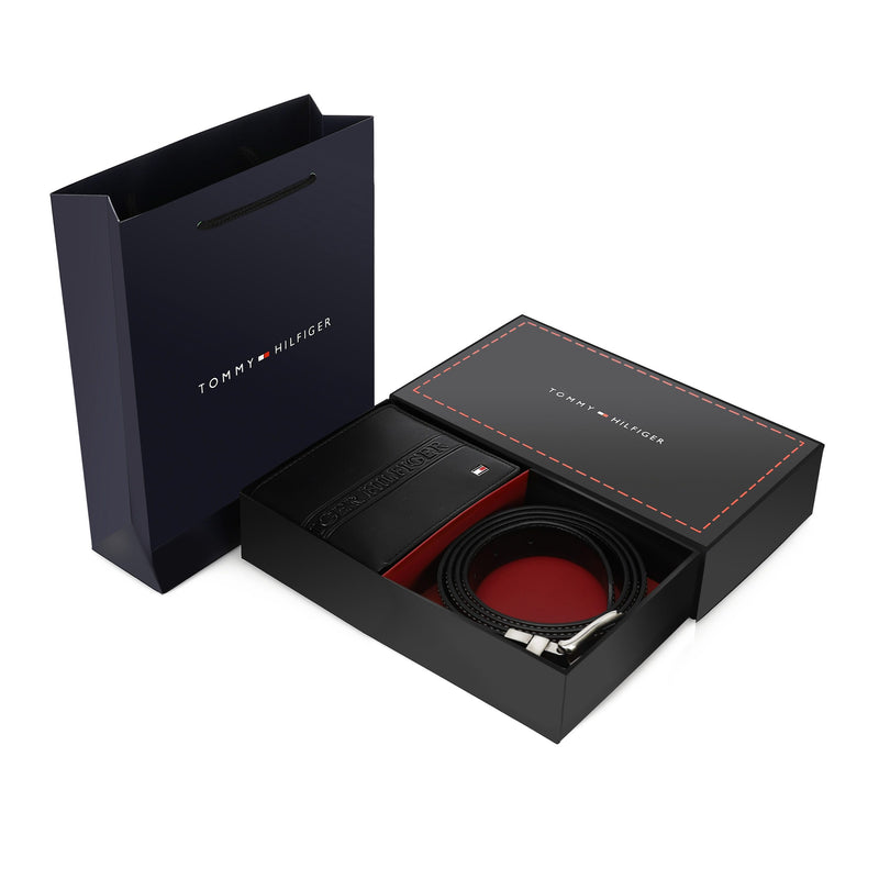 TOMMY HILFIGER set (Wallet & Belt)