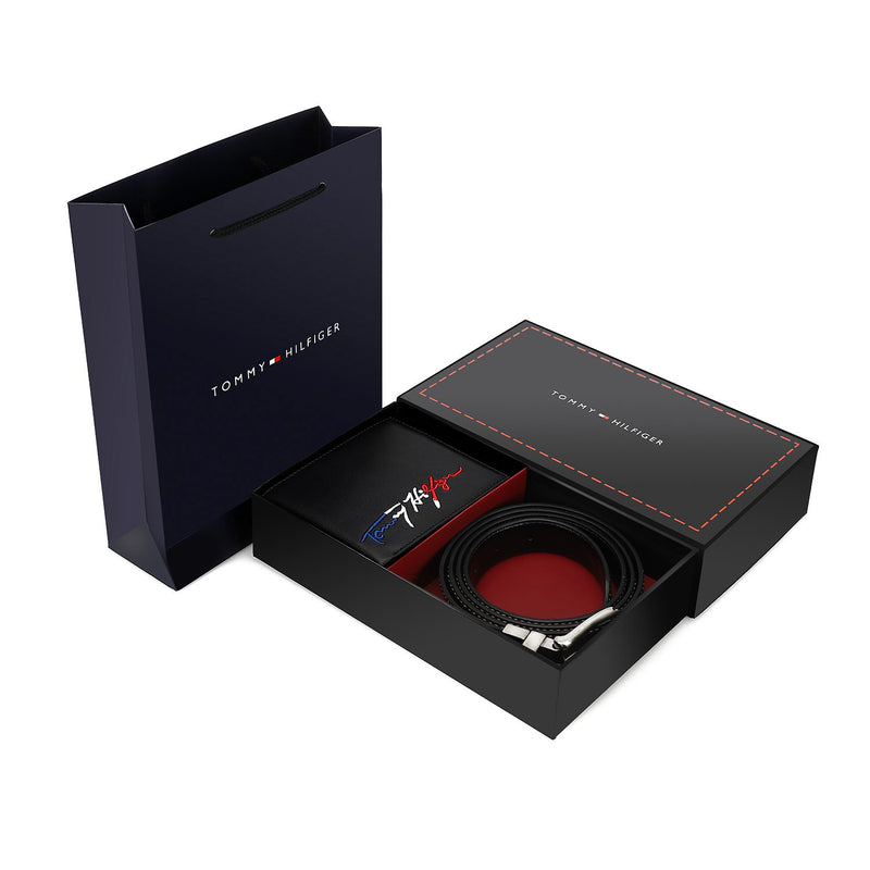 TOMMY HILFIGER set (Wallet & Belt)