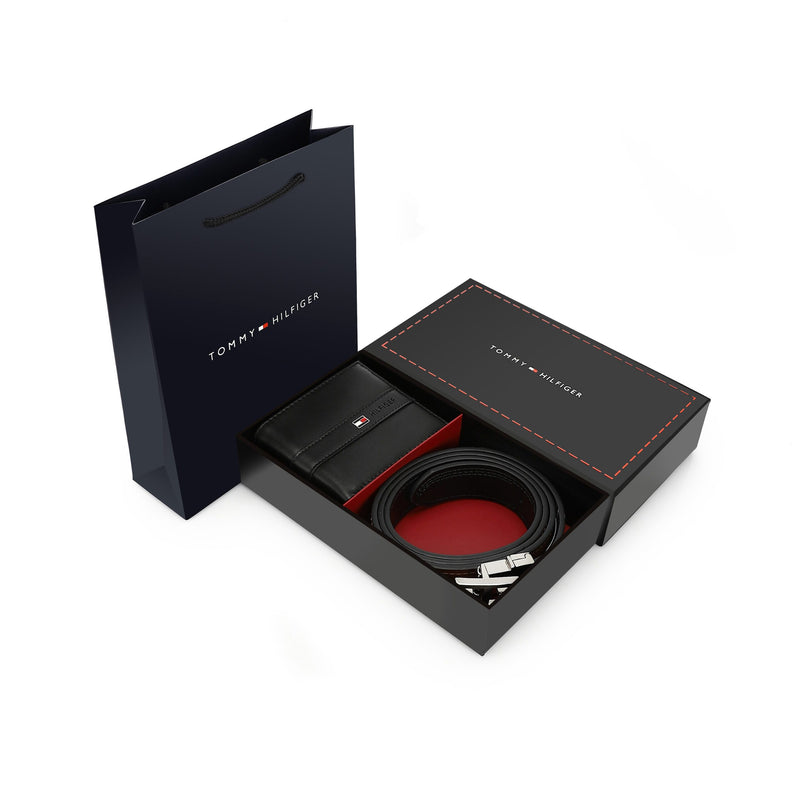 TOMMY HILFIGER set (Wallet & Belt)