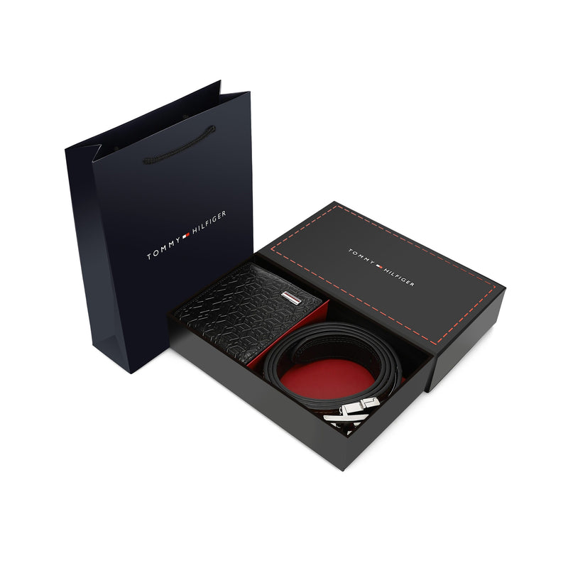 TOMMY HILFIGER set (Wallet & Belt)