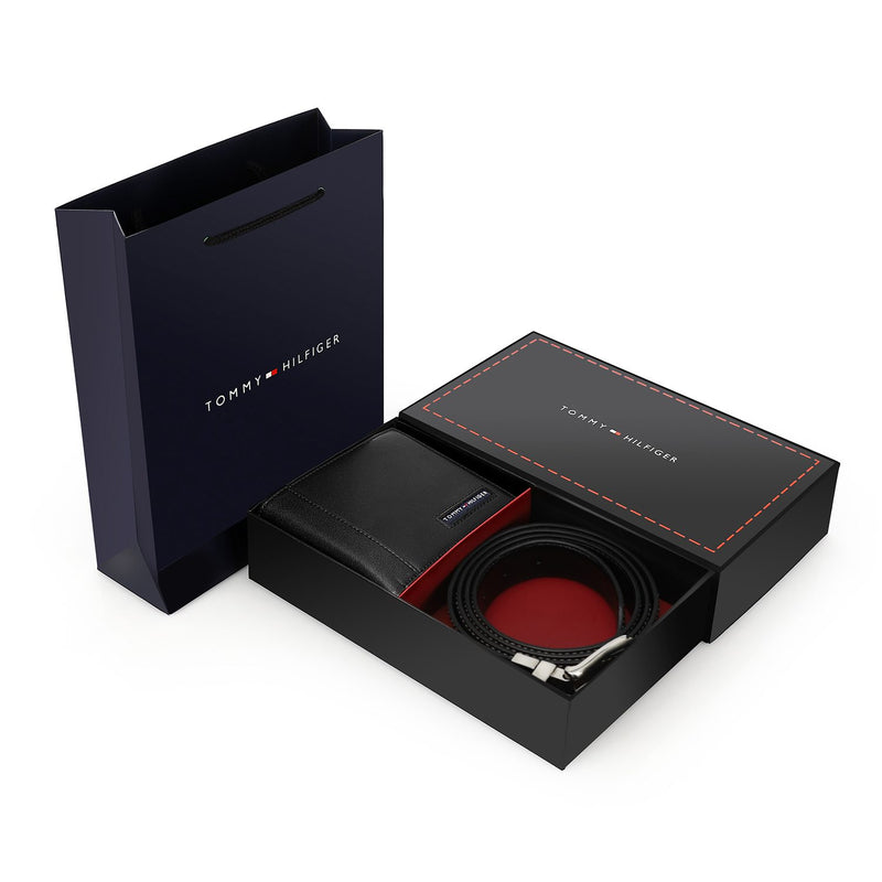 TOMMY HILFIGER set (Wallet & Belt)