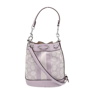 Coach Dempsey Small Bucket Bag in Lavender Signature Jacquard