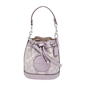 Coach Dempsey Small Bucket Bag in Lavender Signature Jacquard