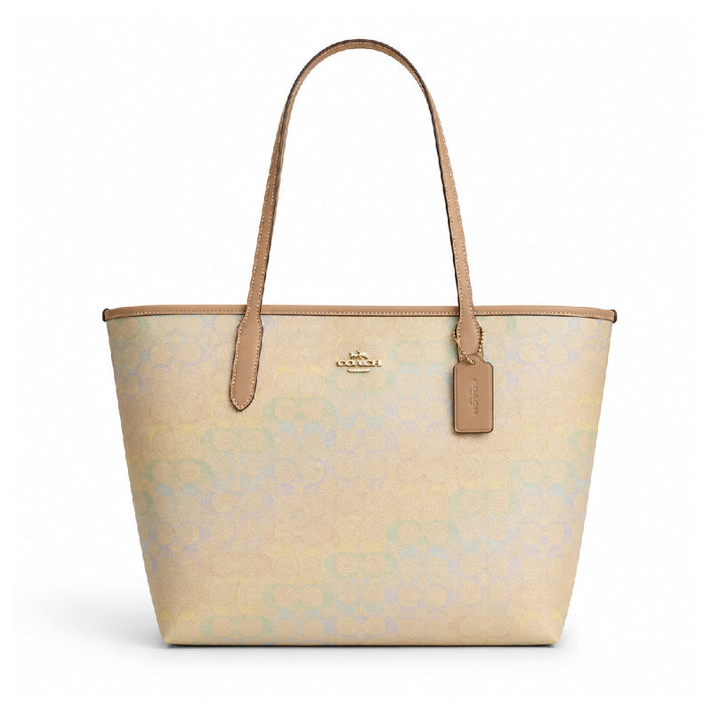 Coach City Tote Bag in Signature Canvas Pastel