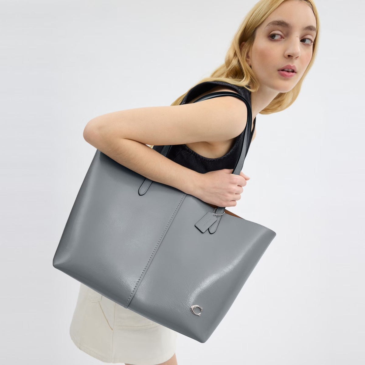 North tote bag (Grey_Blue)
