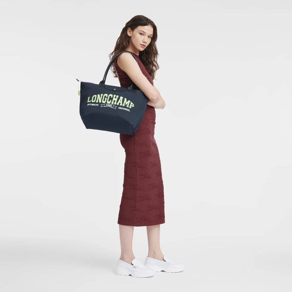 Le Pliage Collection University L Tote bag Navy