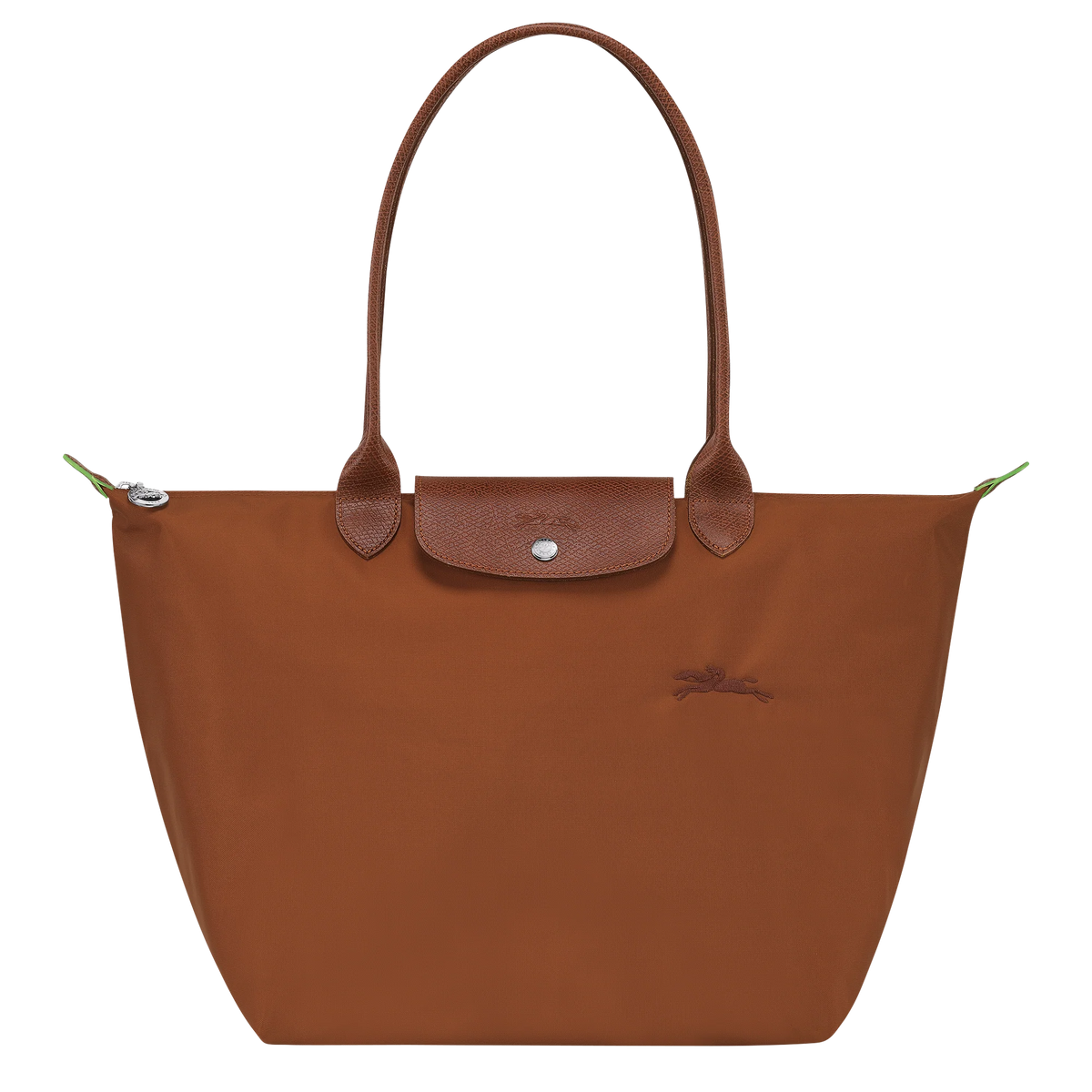 Le Pliage Green L Tote bag Cognac