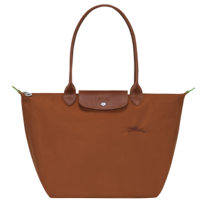 Le Pliage Green L Tote bag Cognac