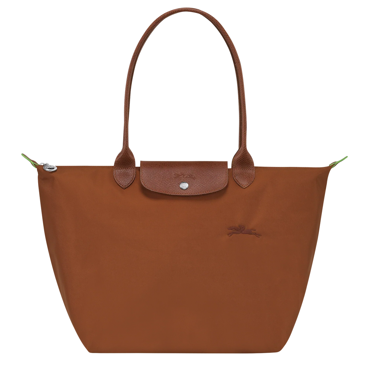 Le Pliage Green L Tote bag Cognac