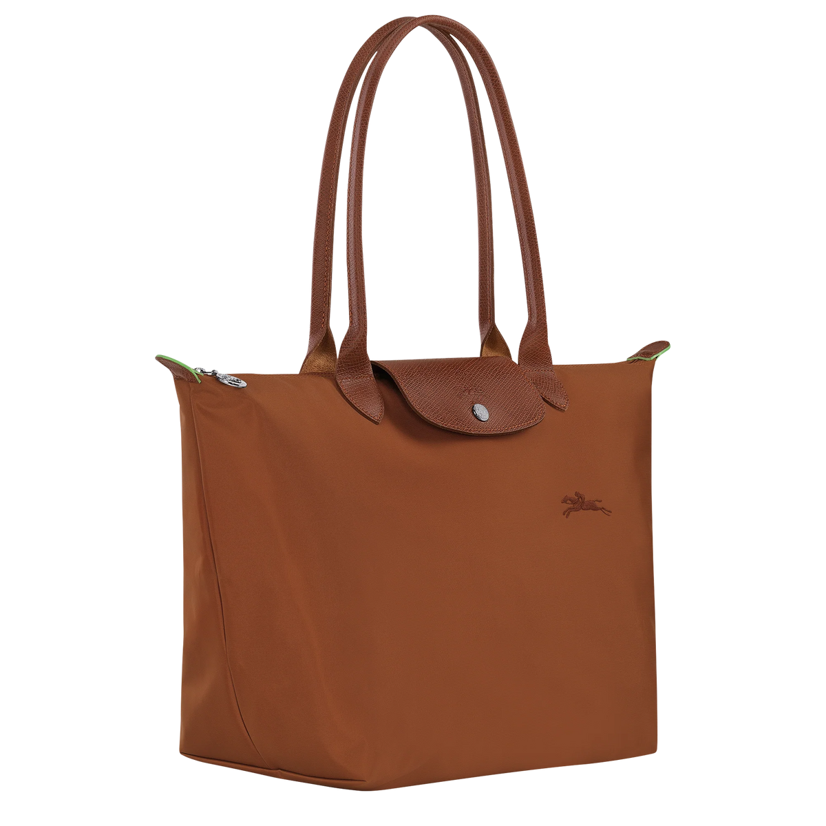 Le Pliage Green L Tote bag Cognac