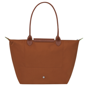 Le Pliage Green L Tote bag Cognac