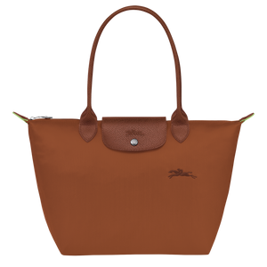 Le Pliage Green M Tote bag Cognac