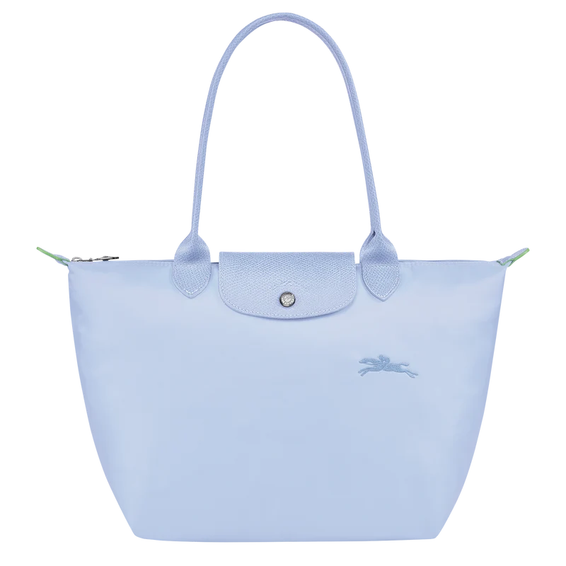 Le Pliage Green M Tote bag Sky Blue