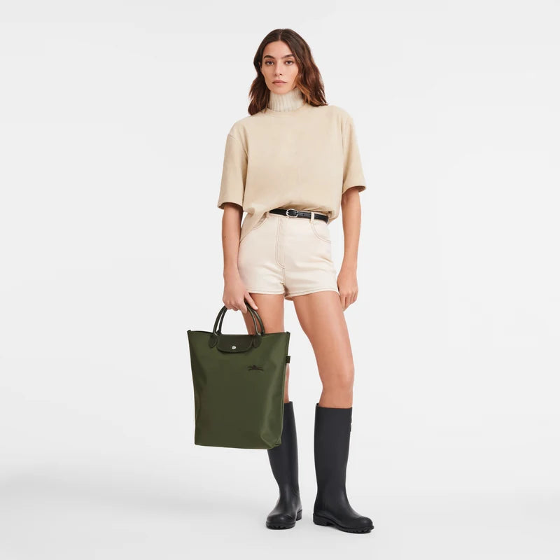 Le Pliage Green M Tote bag Vertical Forest