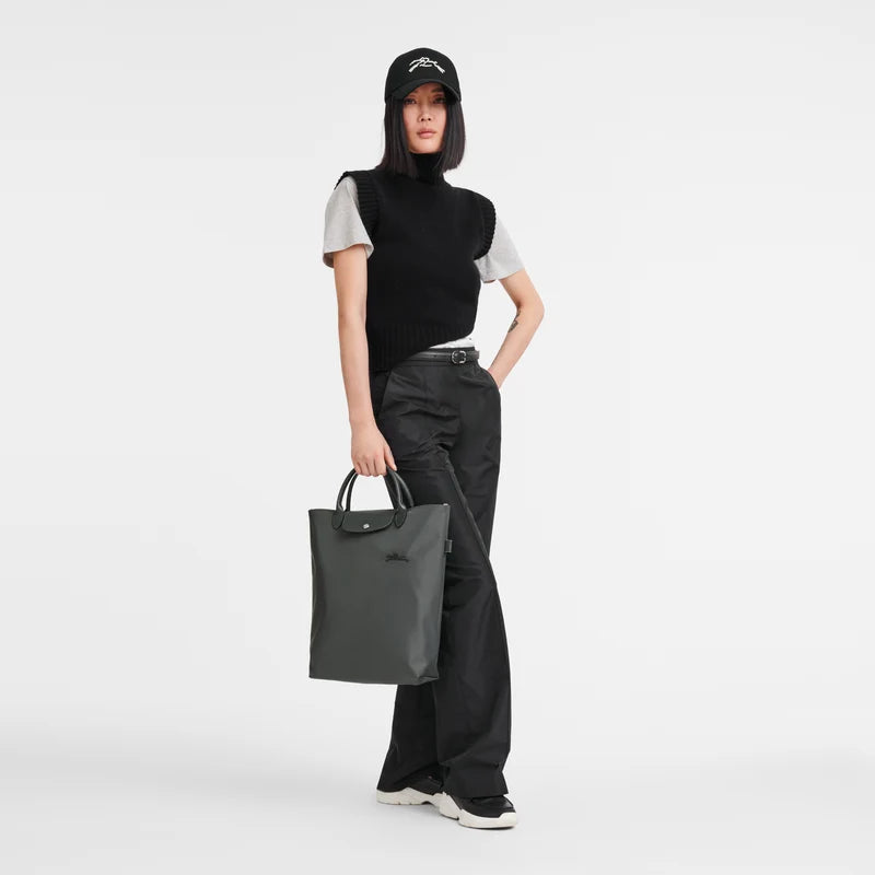 Le Pliage Green M Tote bag Vertical Graphite