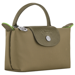 Le Pliage Green Pouch with handle Artichoke