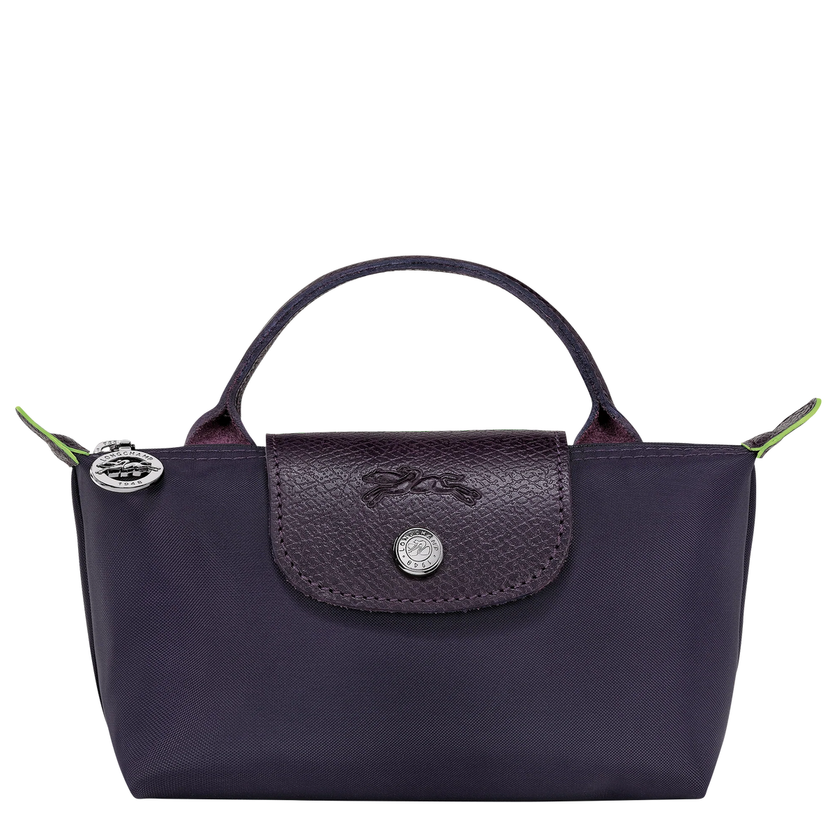 Le Pliage Green Pouch with handle Bilberry