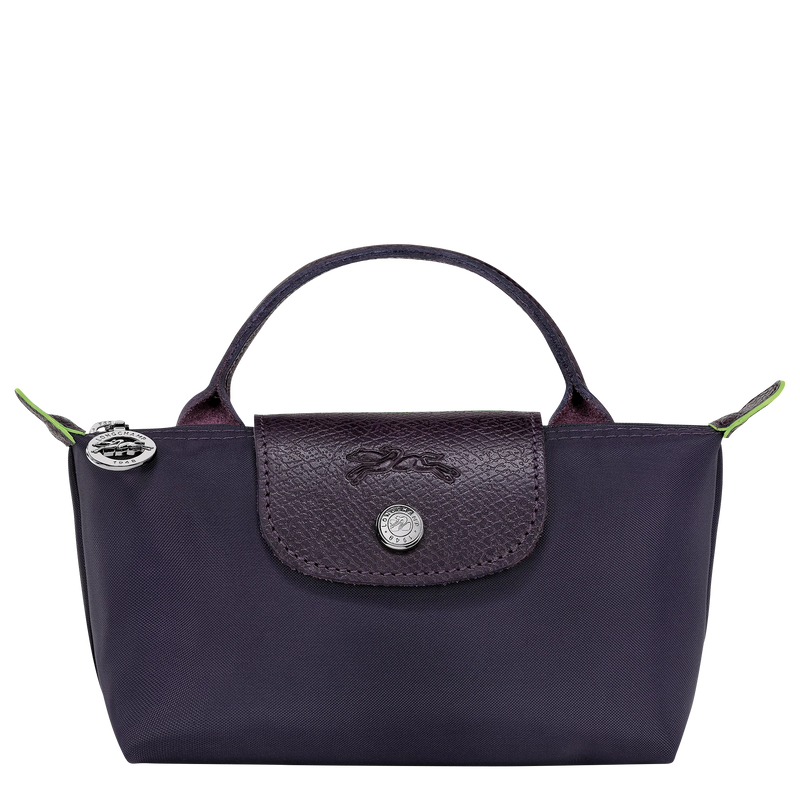 Le Pliage Green Pouch with handle Bilberry