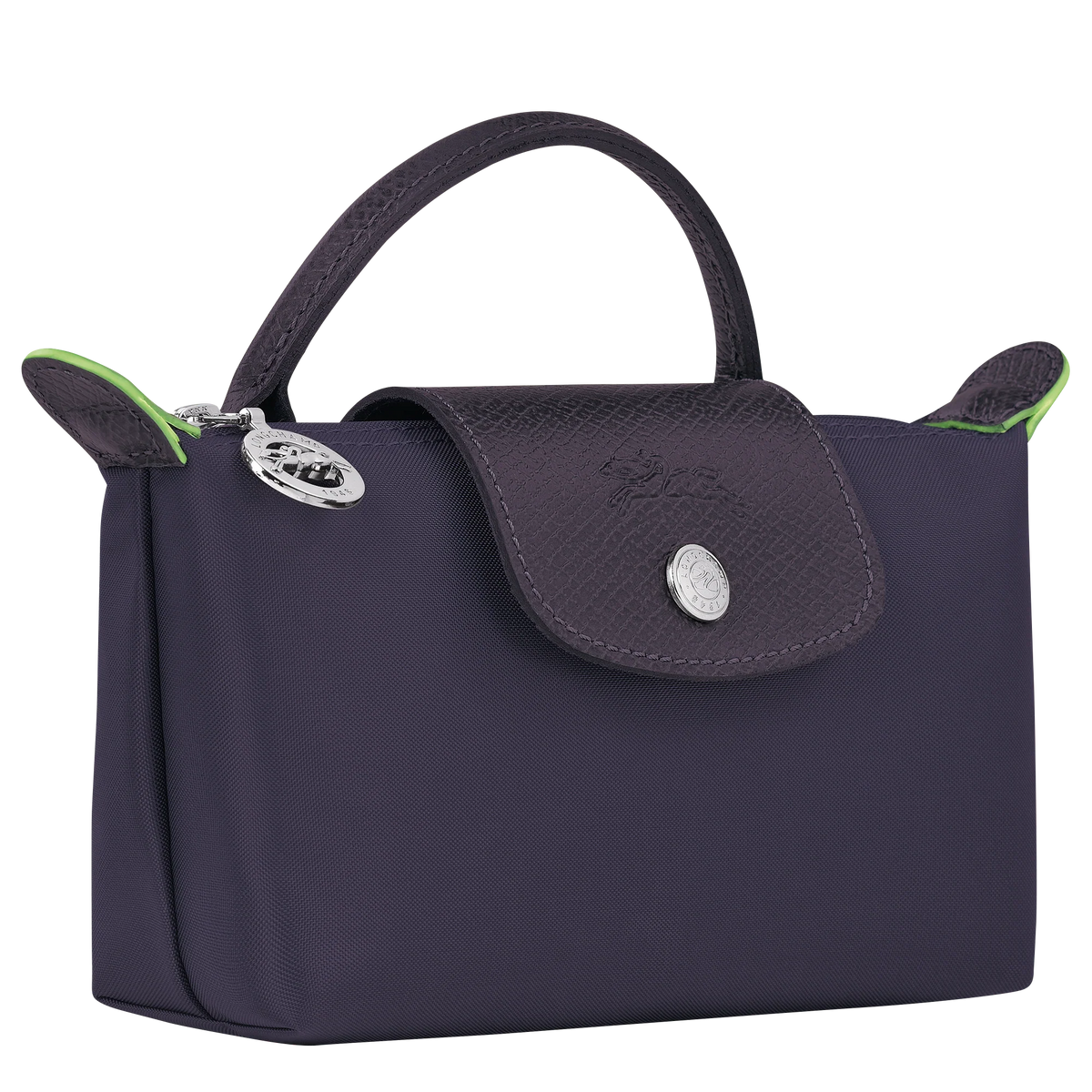 Le Pliage Green Pouch with handle Bilberry
