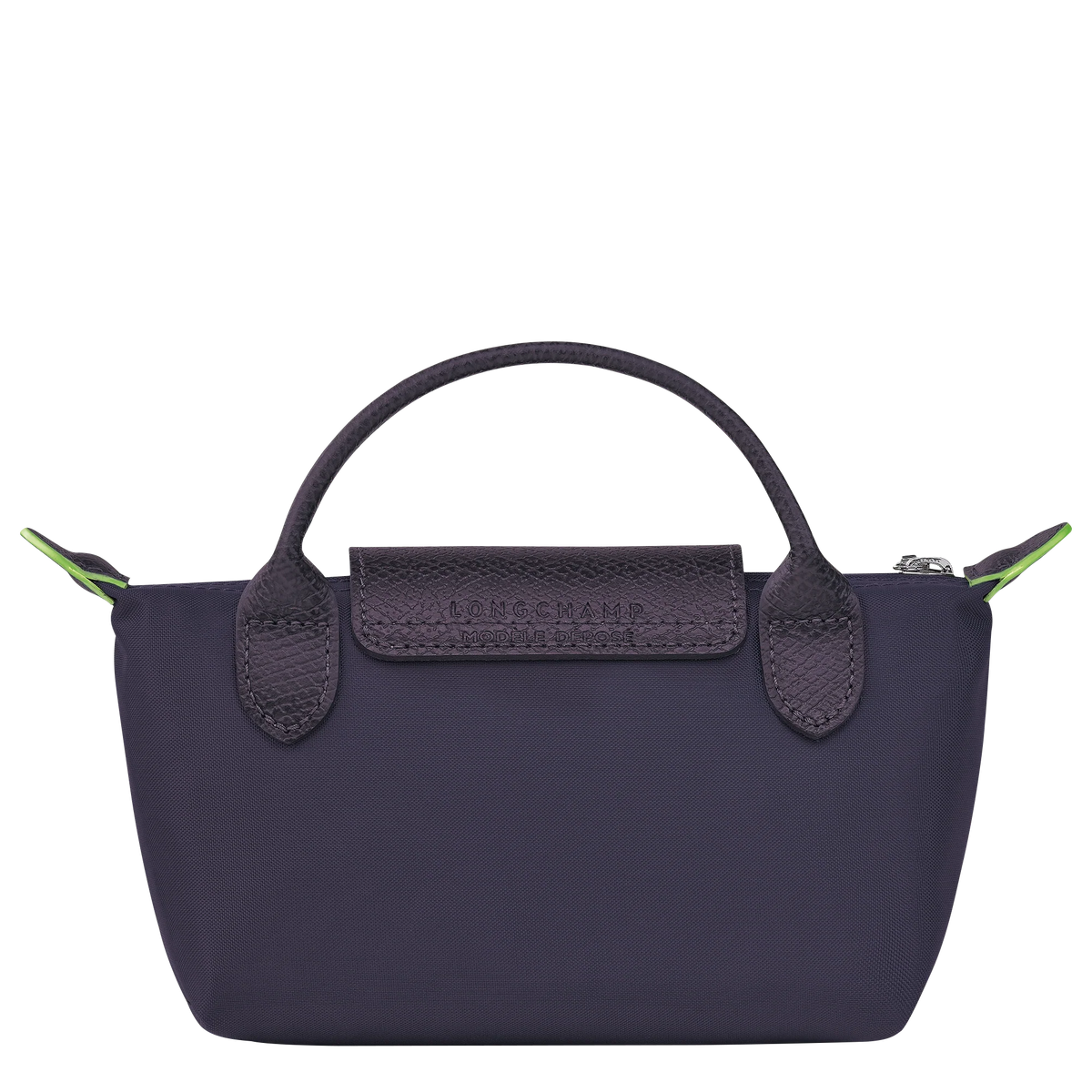 Le Pliage Green Pouch with handle Bilberry