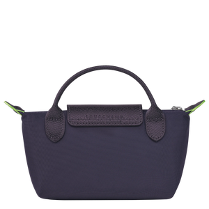 Le Pliage Green Pouch with handle Bilberry