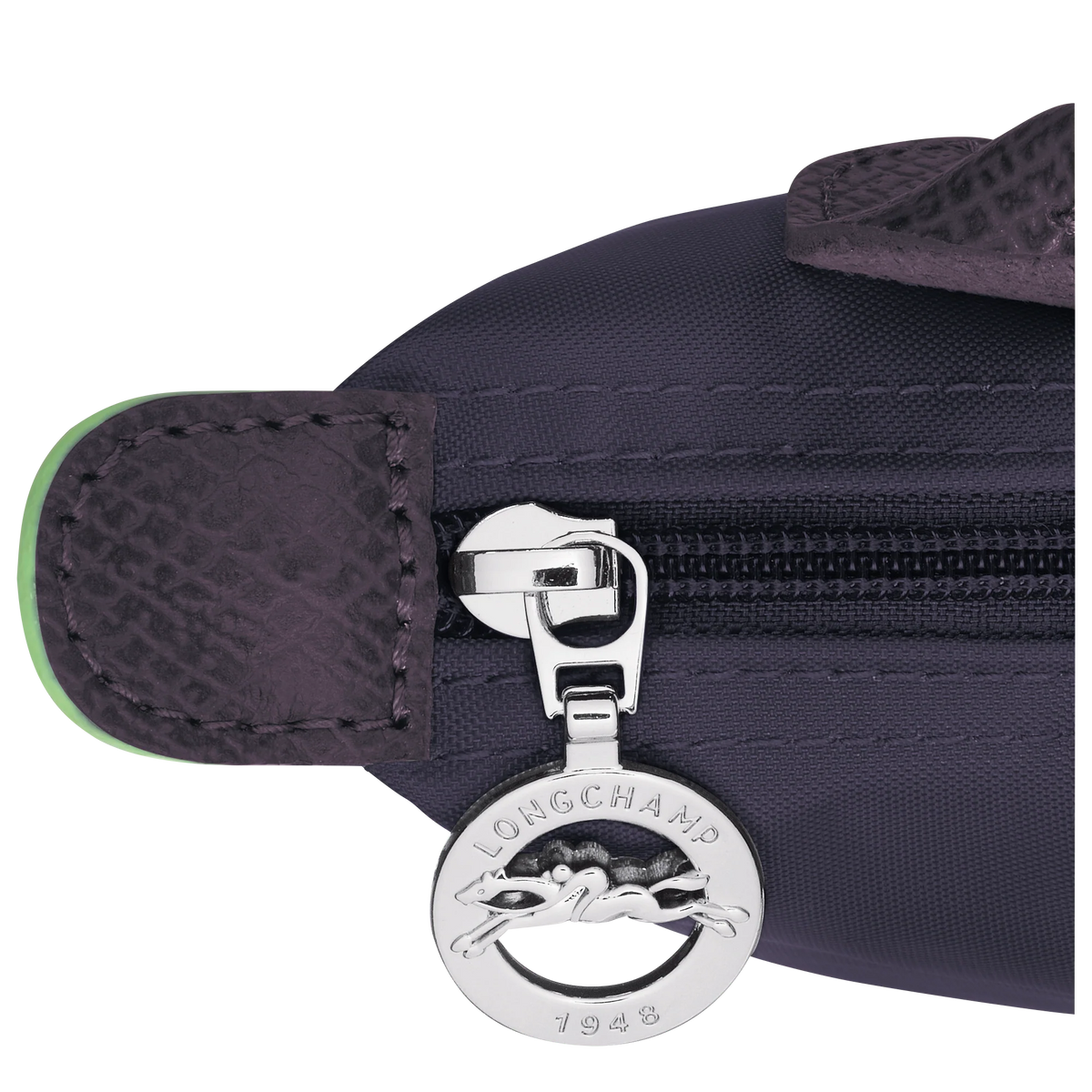 Le Pliage Green Pouch with handle Bilberry