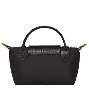 Le Pliage Green Pouch with handle Black