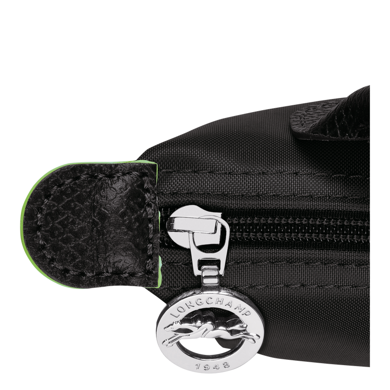 Le Pliage Green Pouch with handle Black
