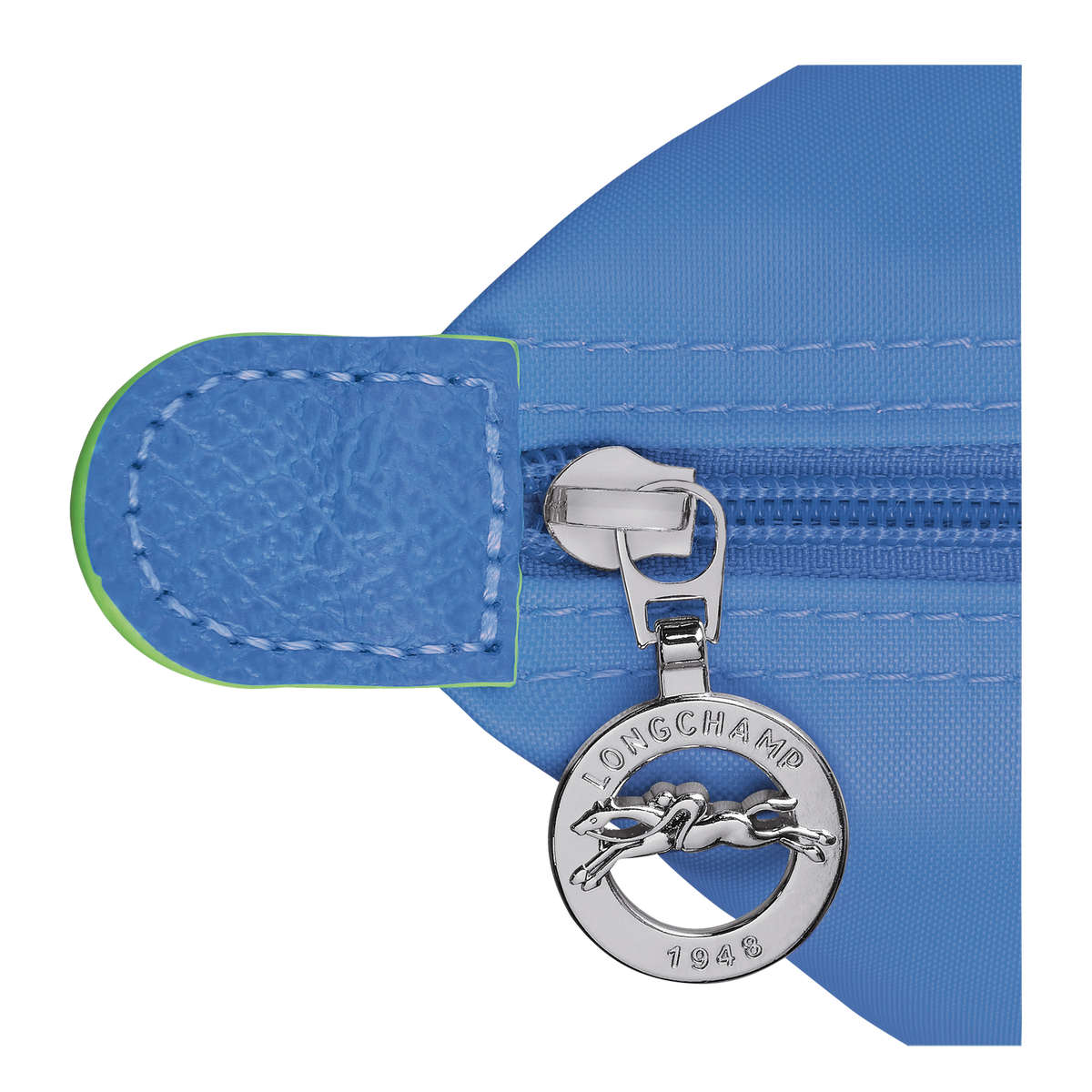 Le Pliage Green Pouch with handle Cornflower