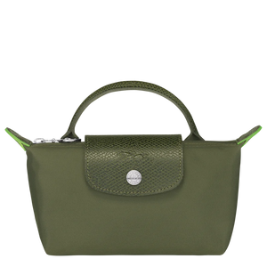 Le Pliage Green Pouch with handle Forest