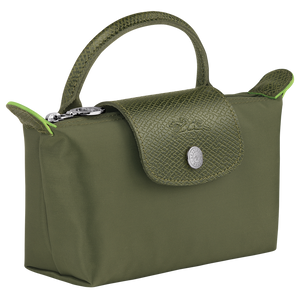 Le Pliage Green Pouch with handle Forest