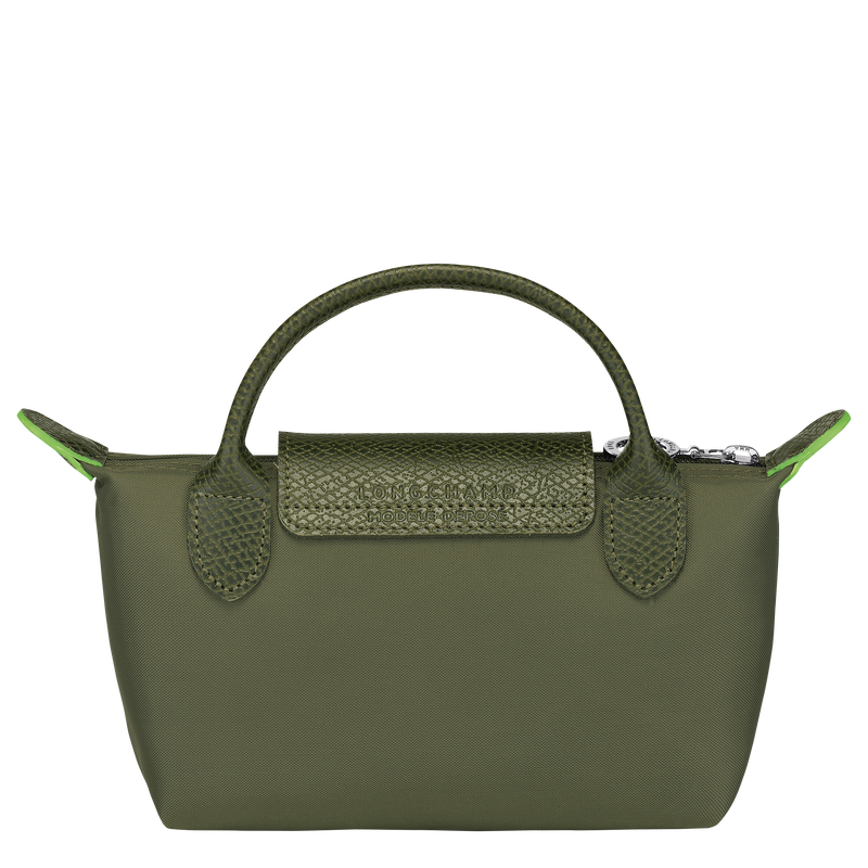 Le Pliage Green Pouch with handle Forest
