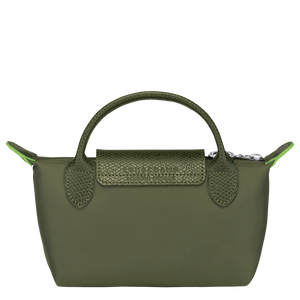 Le Pliage Green Pouch with handle Forest