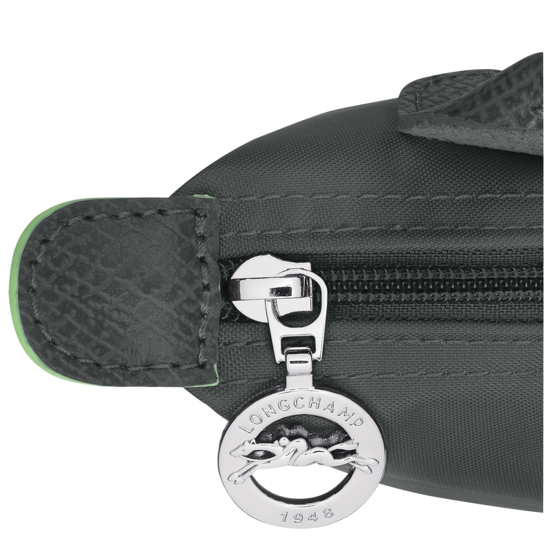 Le Pliage Green Pouch with handle Graphite