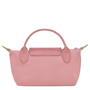 Le Pliage Green Pouch with handle Petal Pink1