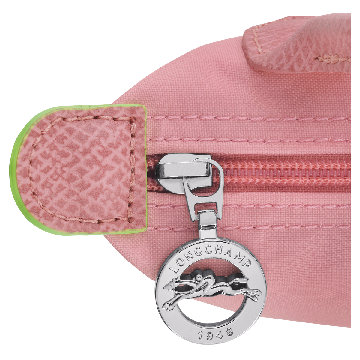 Le Pliage Green Pouch with handle Petal Pink1