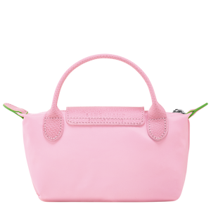 Le Pliage Green Pouch with handle Pink