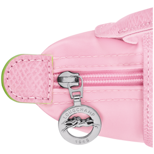 Le Pliage Green Pouch with handle Pink