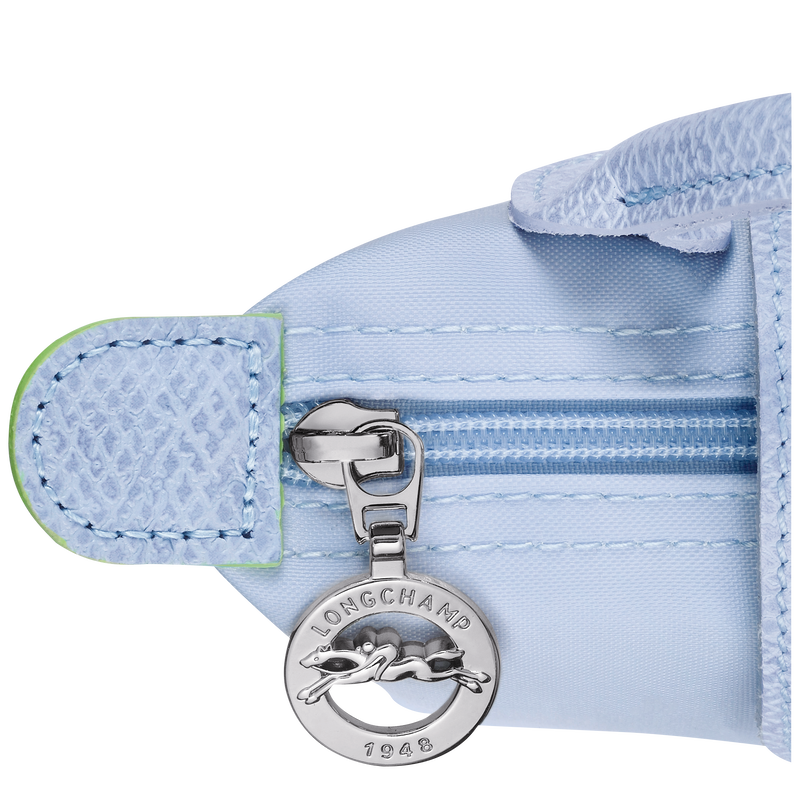 Le Pliage Green Pouch with handle Sky Blue