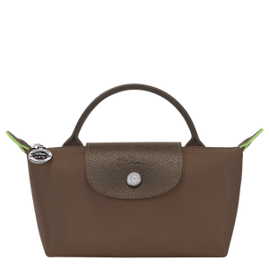 Le Pliage Green Pouch with handle Terra